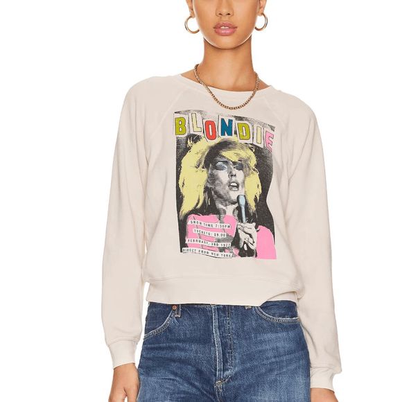 Daydreamer Tops - REVOLVE X DAYDREAMER Blondie Showtime Raglan Crew Sweatshirt Large